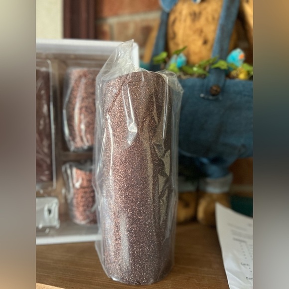 5-Piece Bronze Sparkle Candle Set with Remote - Picture 4 of 9